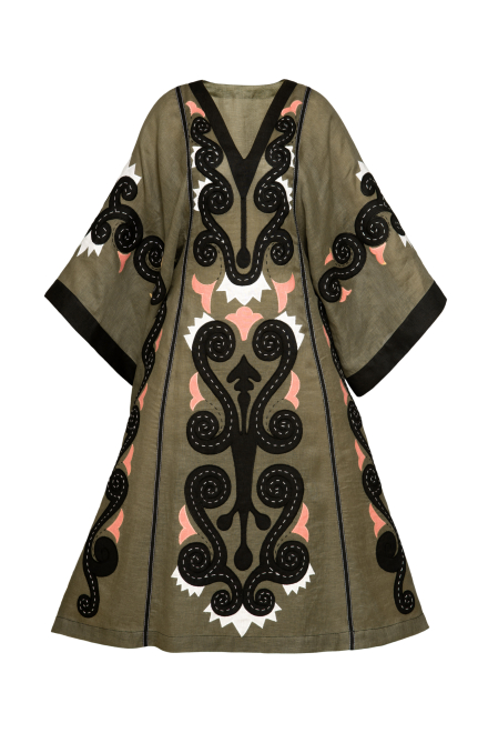 Solar midi dress in Pale Green