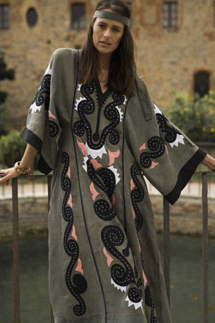 Solar midi dress in Pale Green