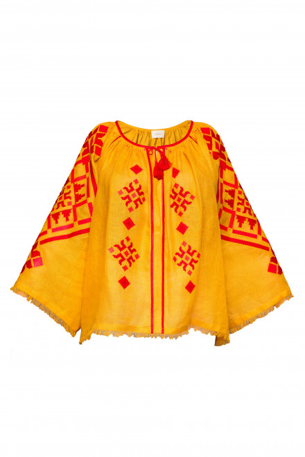 Provence Blouse in Ocher