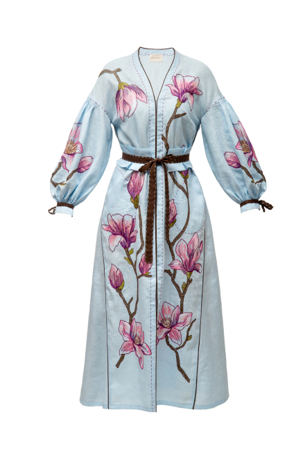 Magnolia long dress in light blue