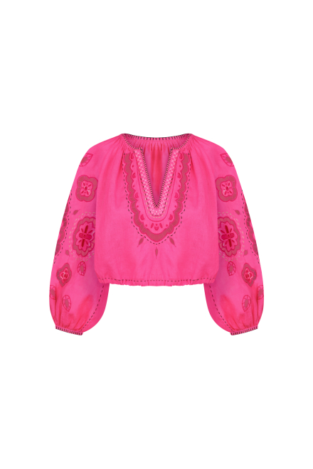 Merezhivo blouse in  Fuchsia
