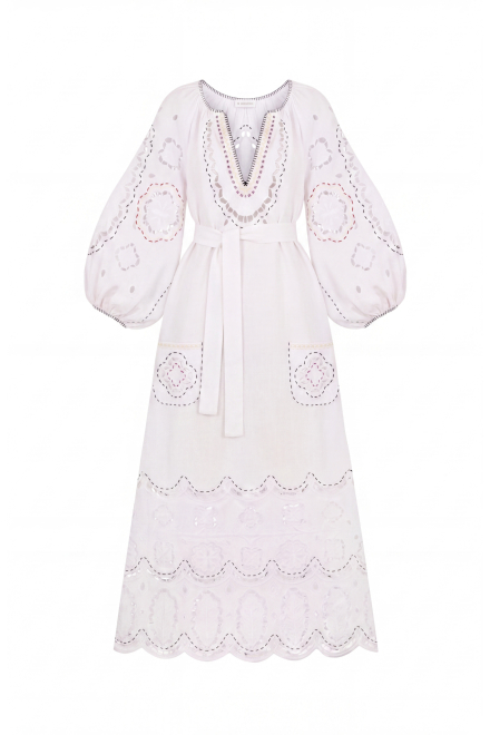 Merezhivo long dress in White