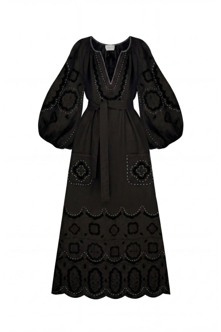 Merezhivo long dress in Black