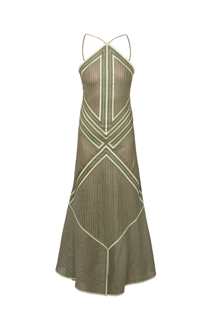 Rain Prayer long sarafan in Pale green