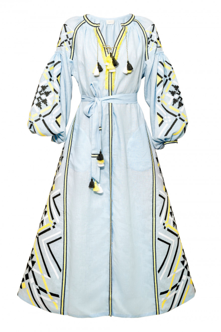 Gia Long Dress in Light Blue