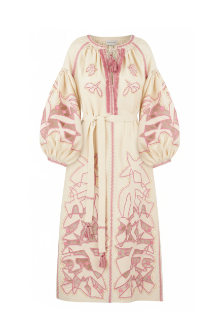 Flying home midi dress in Ivory