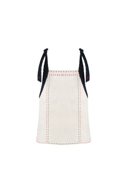 Animal realm top in Ivory