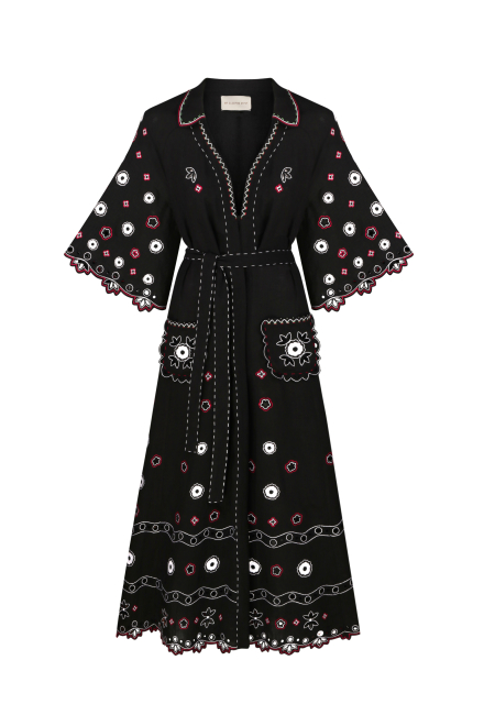 Glass house long dress in Black