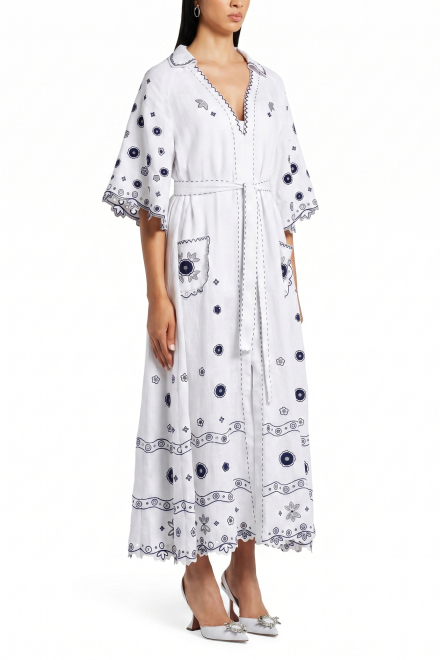 Glass house long dress in White