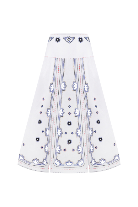 Check mate skirt in White