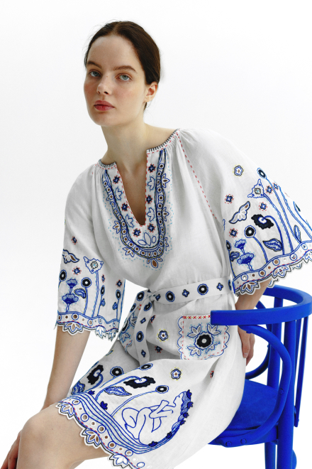 Hampstead short dress in White