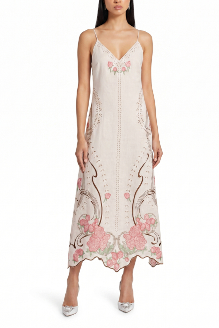 Moet sarafan dress in Ivory
