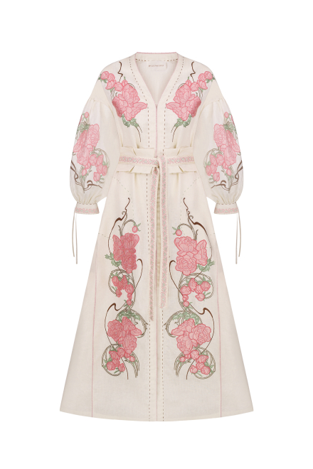 Moet long dress in Ivory