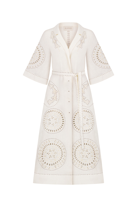 Sarah long dress in Ivory