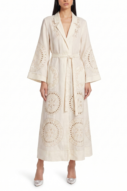 Sarah long dress in Ivory