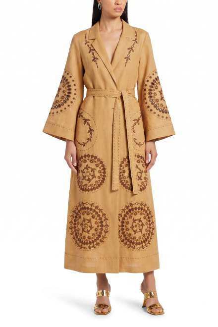 Sarah long dress in Mustard