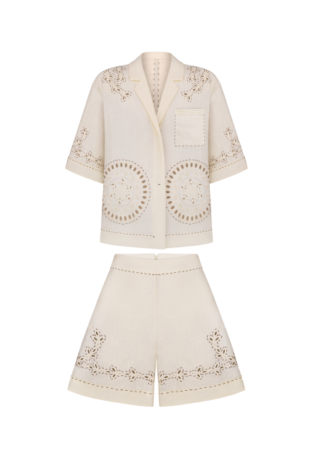 Sarah suit in Ivory