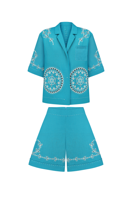 Sarah suit in Emerald