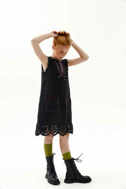 Merezhivo Dress in Black