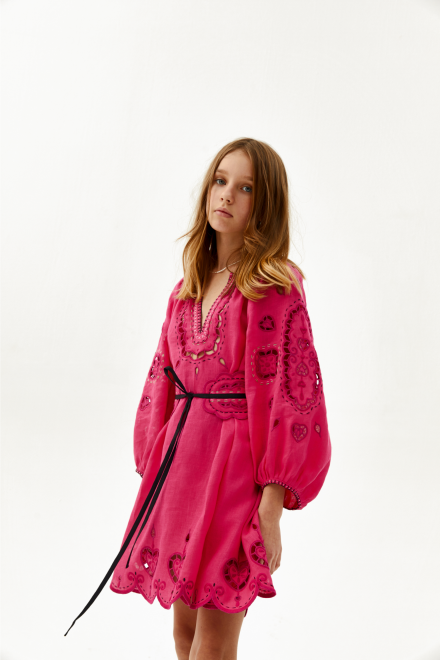 Daisy Dress in Fuchsia