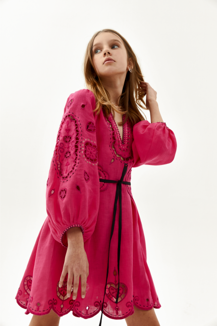 Daisy Dress in Fuchsia