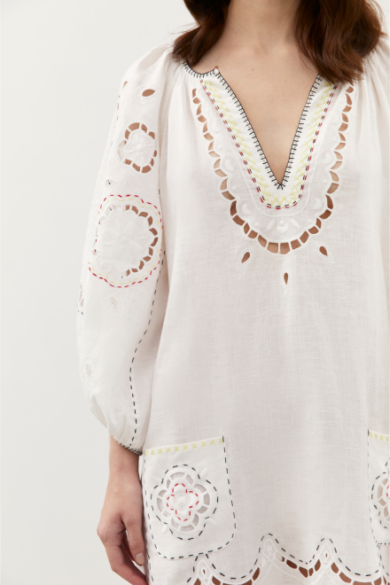 Merezhivo Long Dress in White