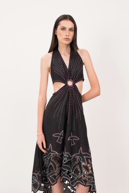 To the light short Sarafan dress in Black