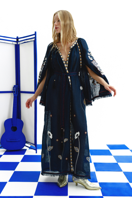 Kettle's Yard dress in Navy Blue