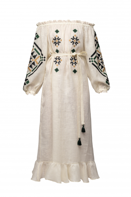 Provence Long Dress in Ivory