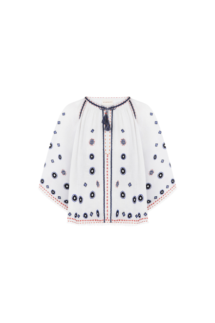 Le Bain Blouse in White