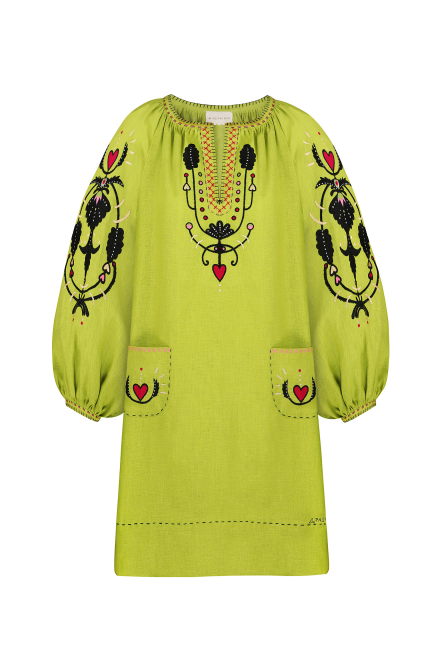 Molfar Dress in Light Green