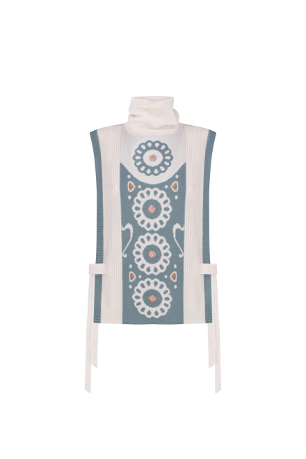 Daisy soulwarmer in Sage - White ice