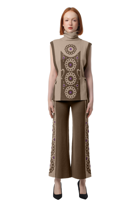 Daisy pants in Brown - Raffia