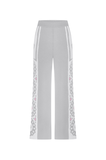 Daisy pants in Light grey - White ice