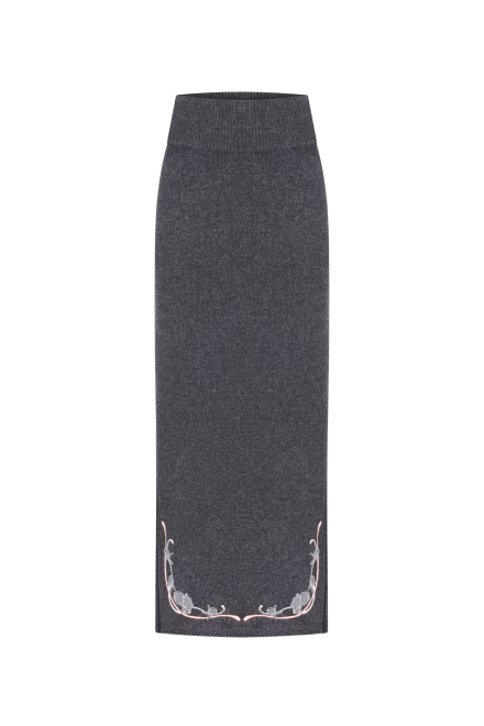 Peonies skirt in Graphite