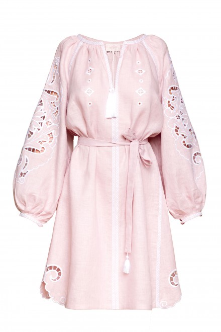 Rosha Short dress in Powder Pink