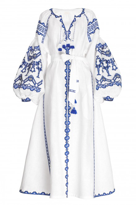 Lace Midi Dress in White