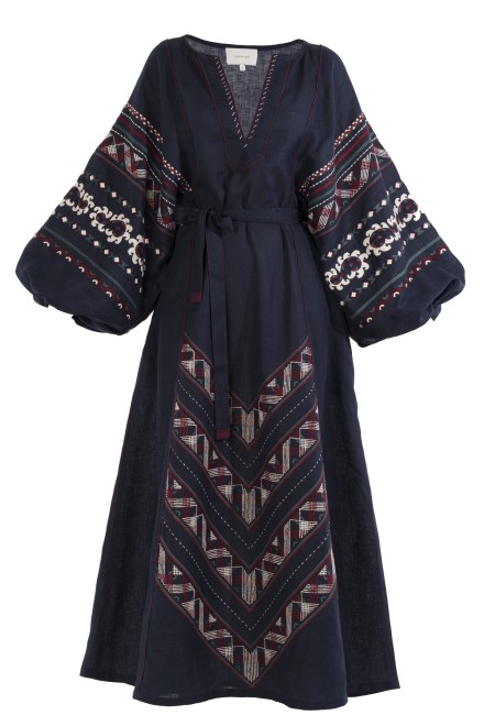Etna Long Dress in Blue