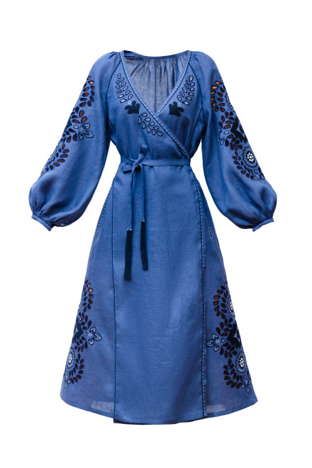 Smereka midi dress in Blue