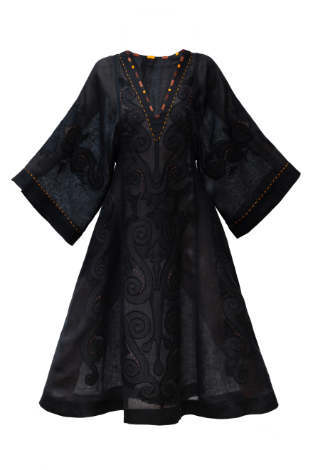 Solar midi dress in Black